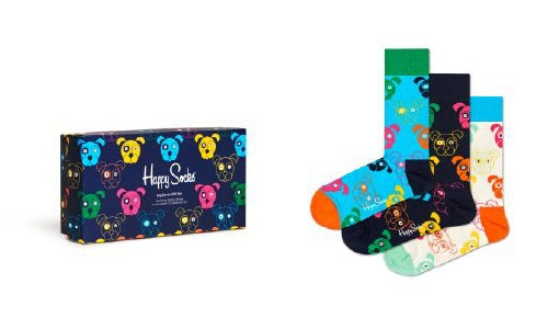 3-Pack Mixed Dog Socks Gift Set Adult Size (41-46)