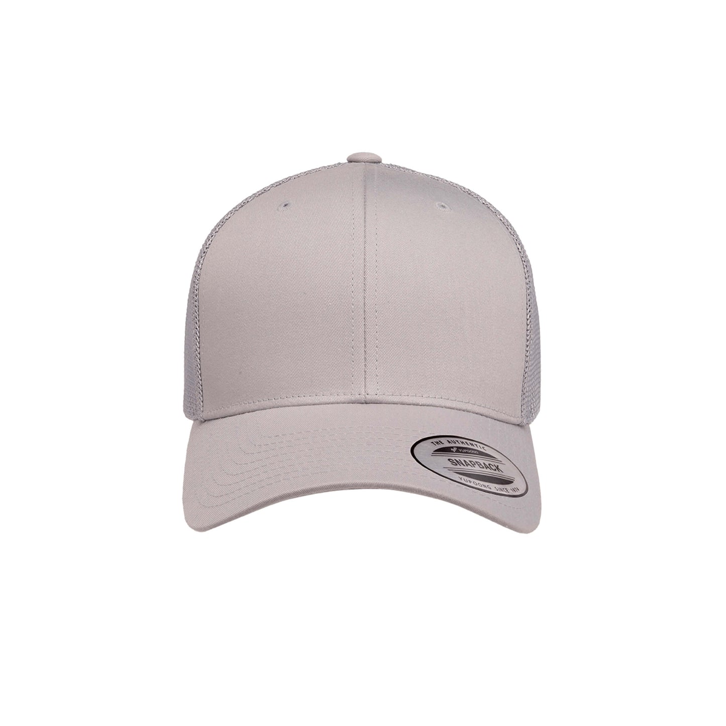 6606-SV Retro Trucker Silver Cap Adjustable Fit