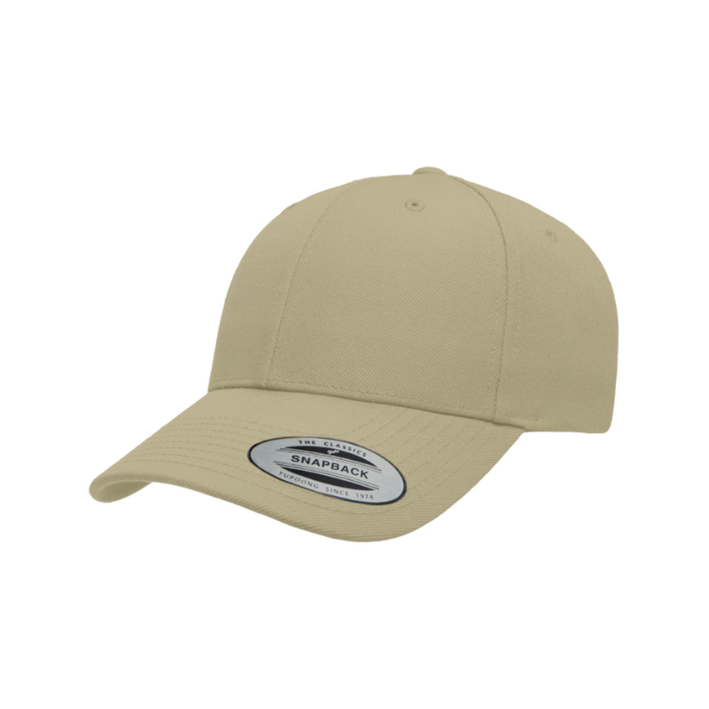 6389X-KH - X-Cap Khaki Retro Cotton Blend Snapback Adjustable Fit