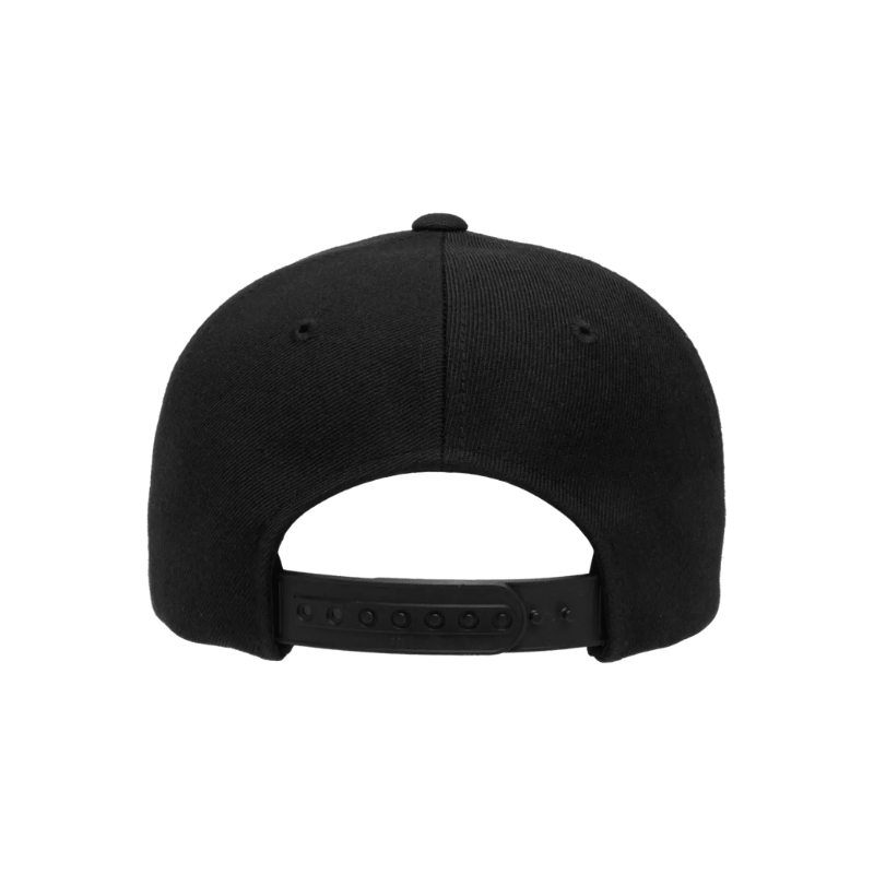 6277ADJ-Blk Baseball Black Cap Adjustable Fit