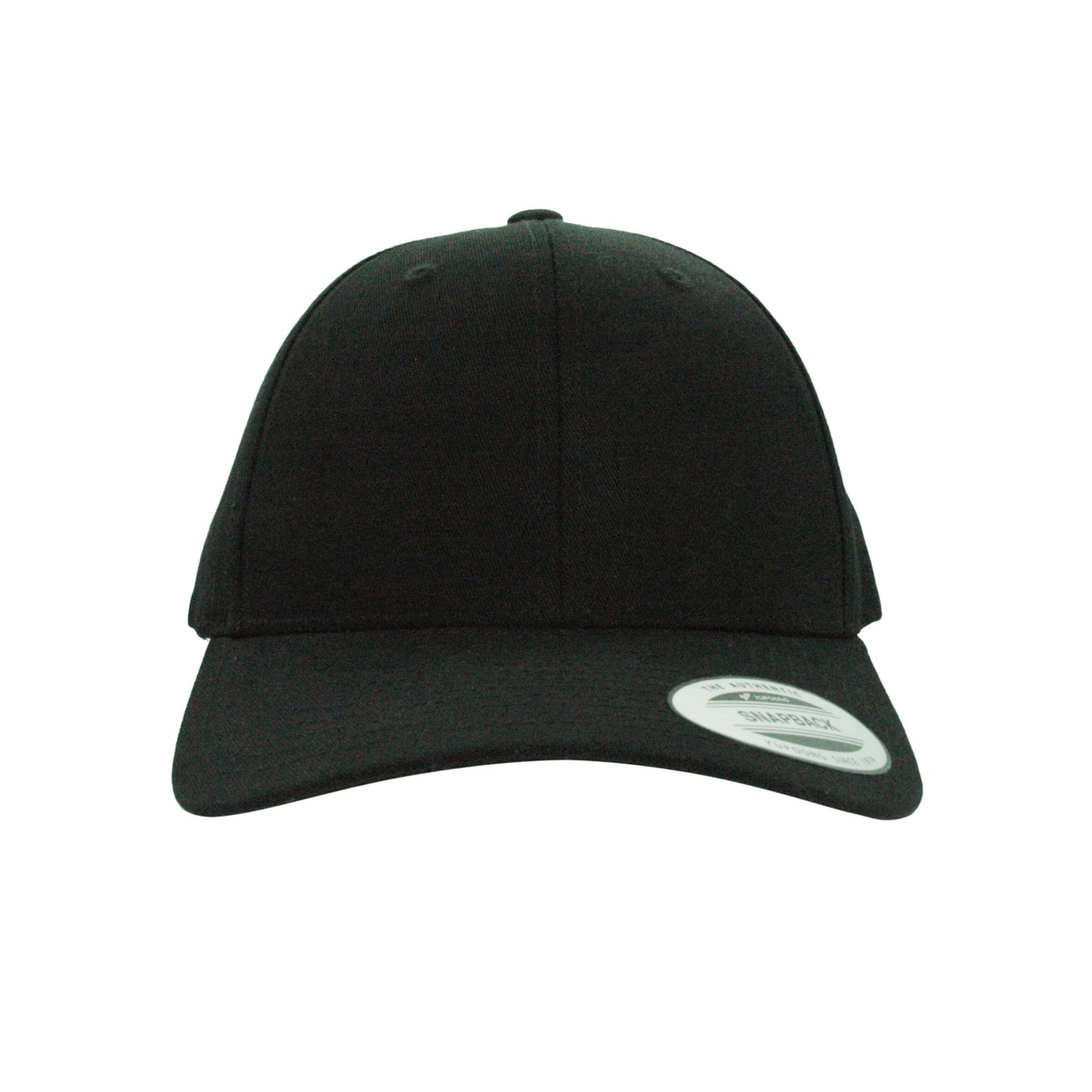 6389X-BLK X-Cap Black Retro Cotton Blend Snapback Adjustable Fit