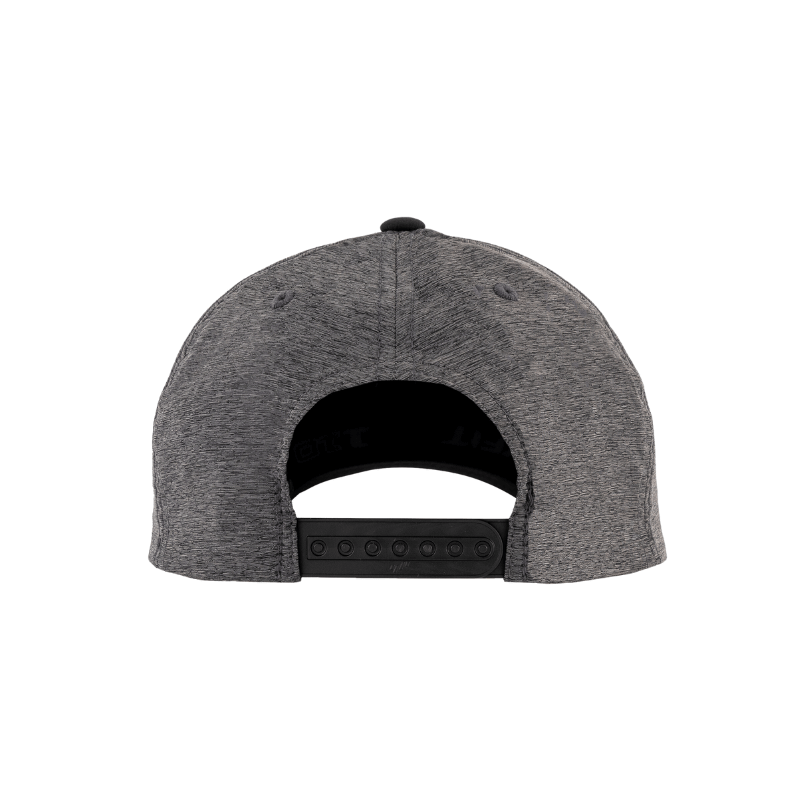 110HB-BLK/DHG 110 Fit Dark Heather Grey & Black Cap Hybrid Adjustable Fit