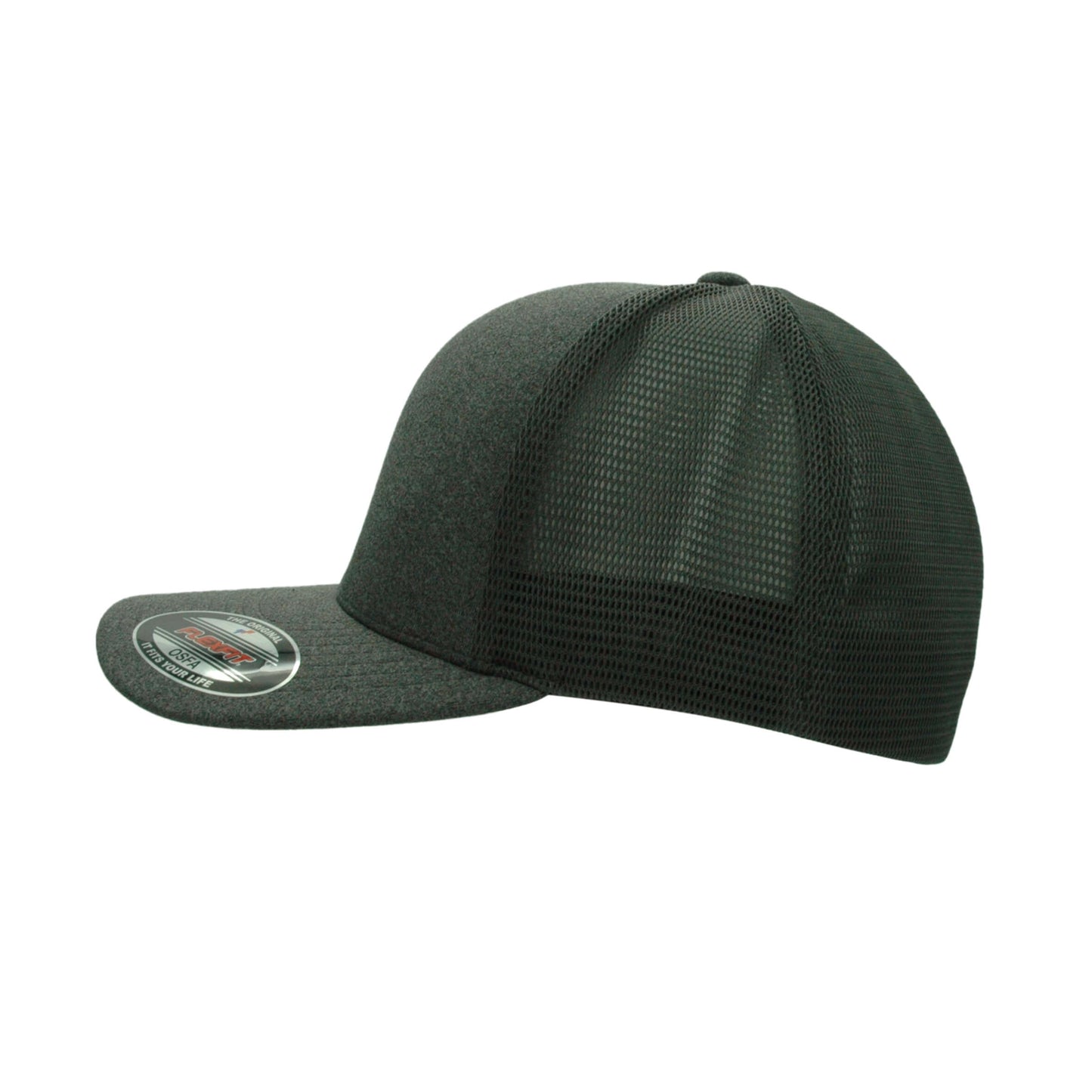 5511UP-DG Unipanel Mesh Melange Dark Grey Cap Fitted