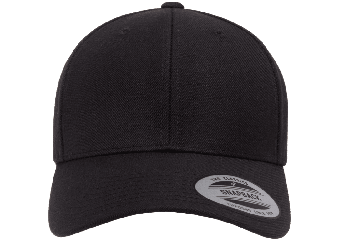 Y-6389X-BLK - YOUTH X-Cap Black Retro Cotton Blend Snapback Adjustable Fit