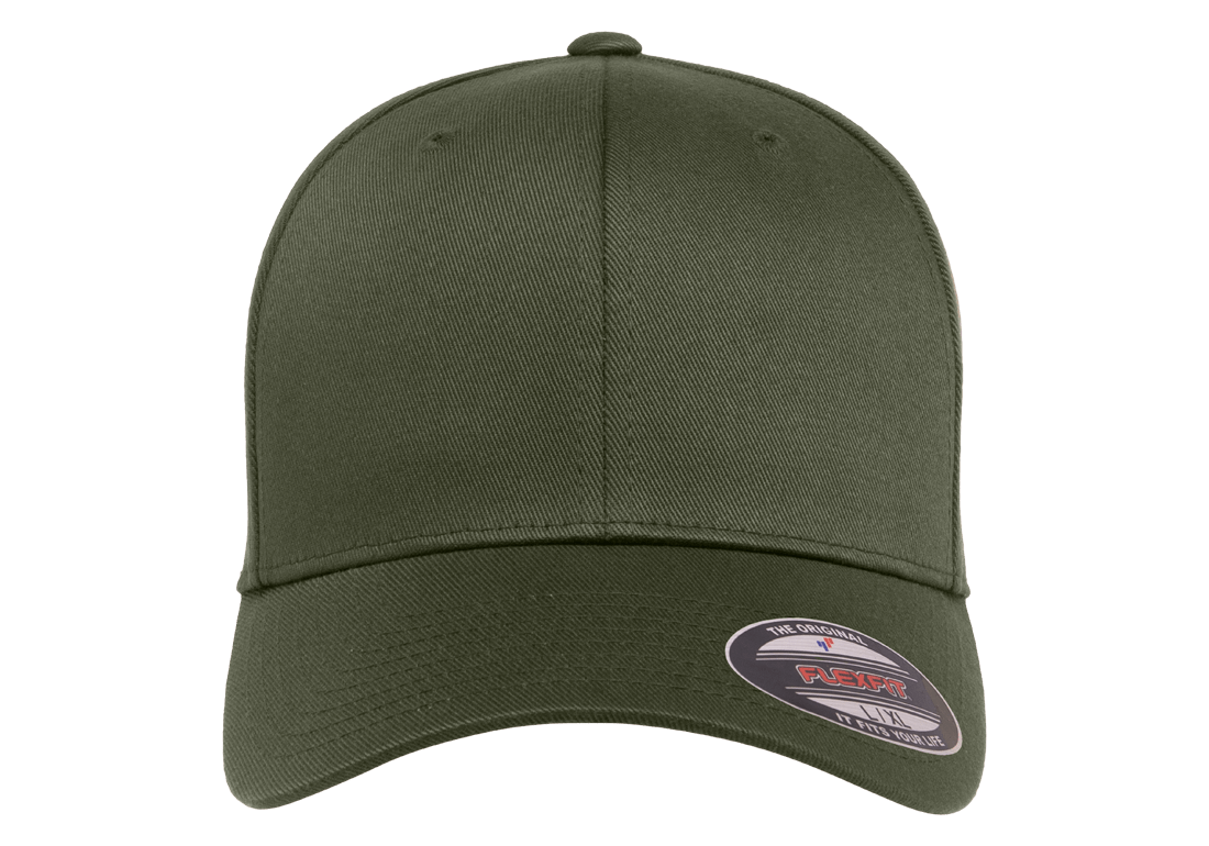 6277-OLIV Baseball Olive Cap Fitted