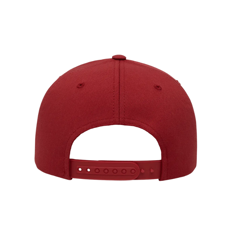 6389-RD X-Cap Red Retro Cotton Blend Snapback Adjustable Fit