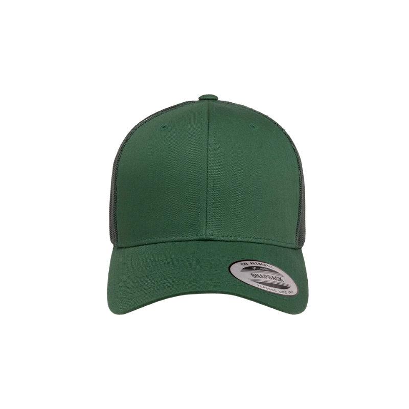 6606-EVRGRN - Retro Trucker Evergreen Cap Adjustable Fit