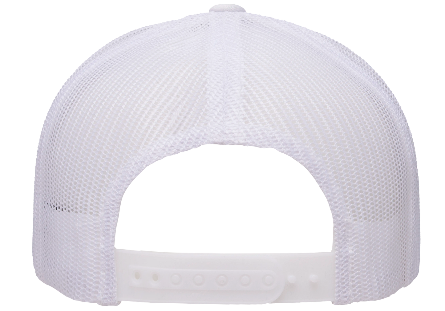 6606-WHT Retro Trucker White Cap