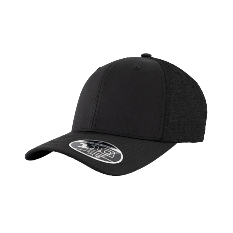 110HB-BLK - 110 Fit Black Cap Hybrid Adjustable Fit