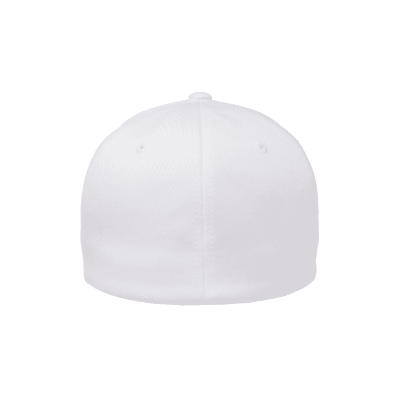 6277-W Baseball White Fitted Cap