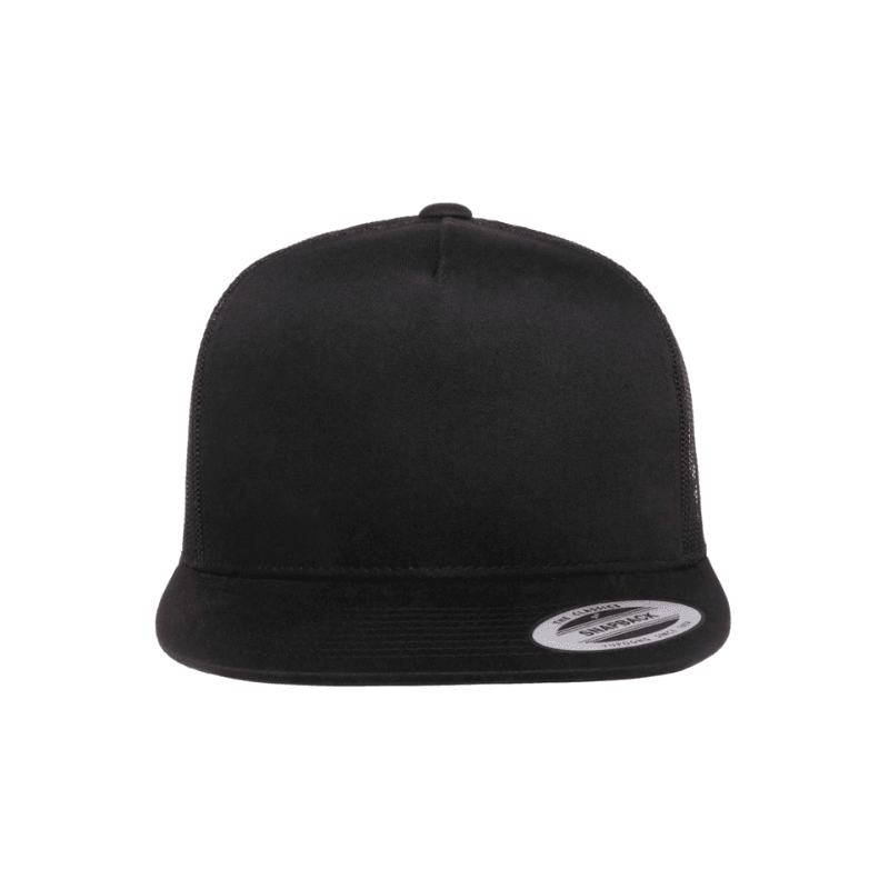 6006-BLK Classic Trucker Black Cap