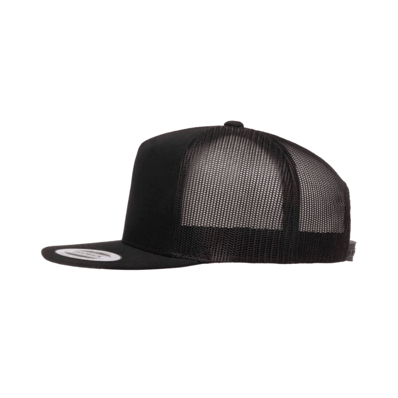 6006-BLK Classic Trucker Black Cap