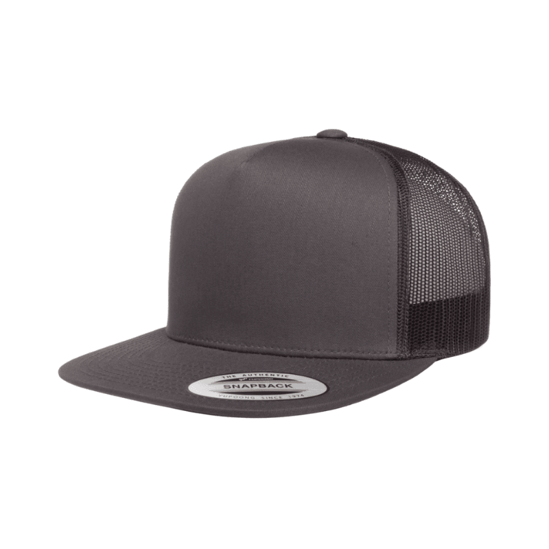 6006-CHAR Classic Trucker Charcoal Cap