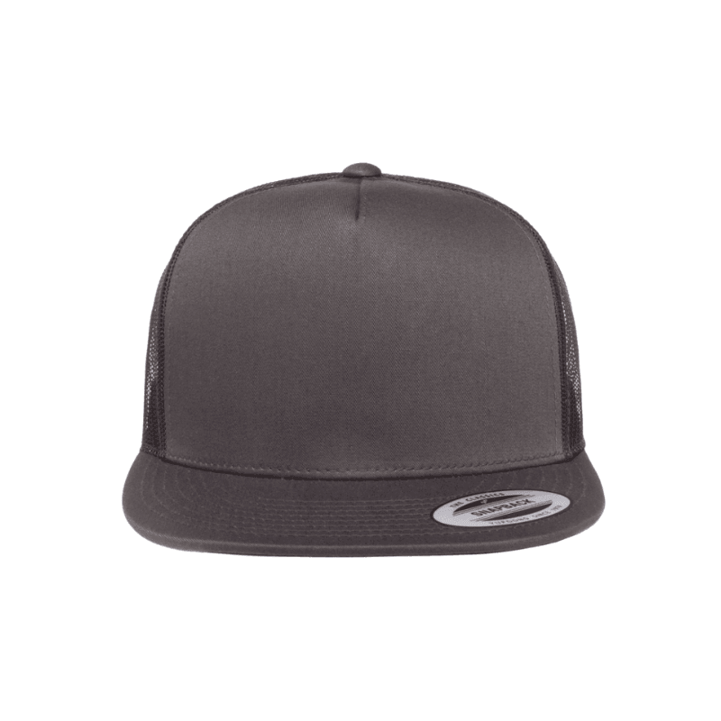 6006-CHAR Classic Trucker Charcoal Cap