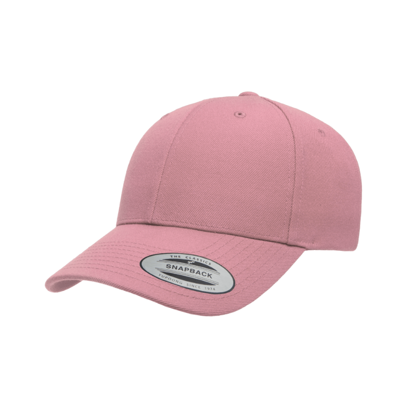 6789C-PNK Curve Peak Snapback Soft Pick Cap