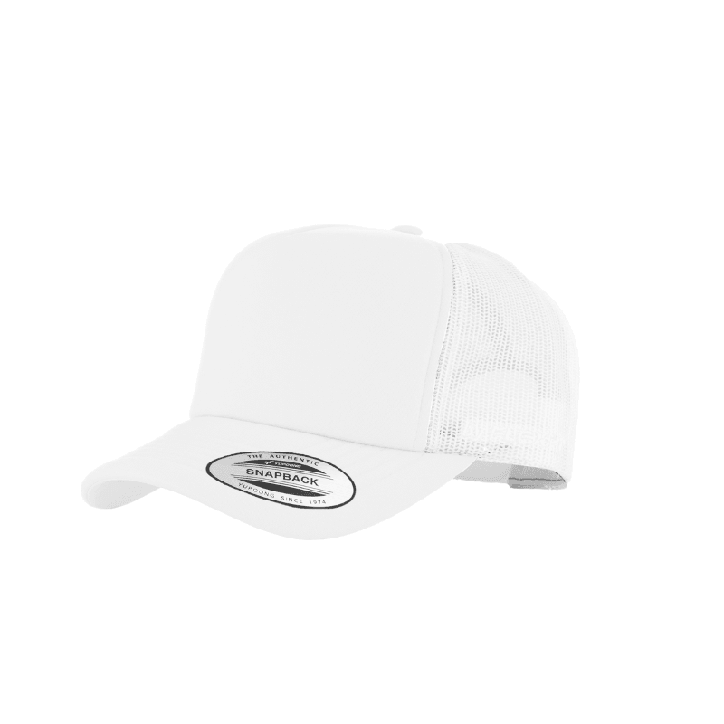 6700-WHT VZ Trucker White Cap Adjustable Fit