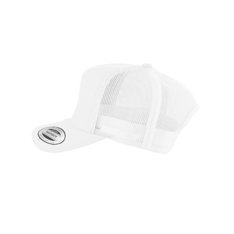 6700-WHT VZ Trucker White Cap Adjustable Fit