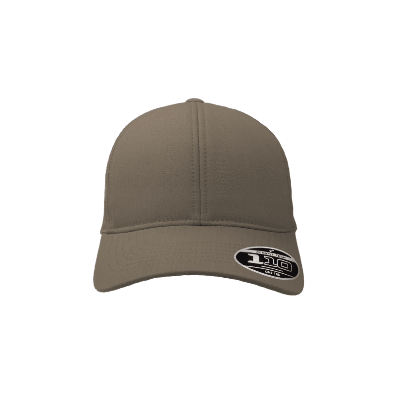 110-BRN Brown Cap Cotton Herringbone Adjustable Fit