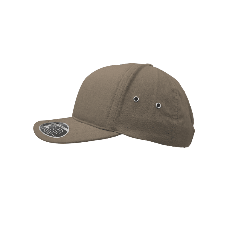 110-BRN Brown Cap Cotton Herringbone Adjustable Fit