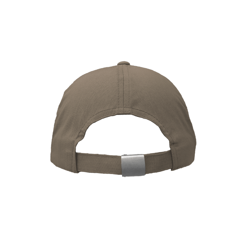 110-BRN Brown Cap Cotton Herringbone Adjustable Fit