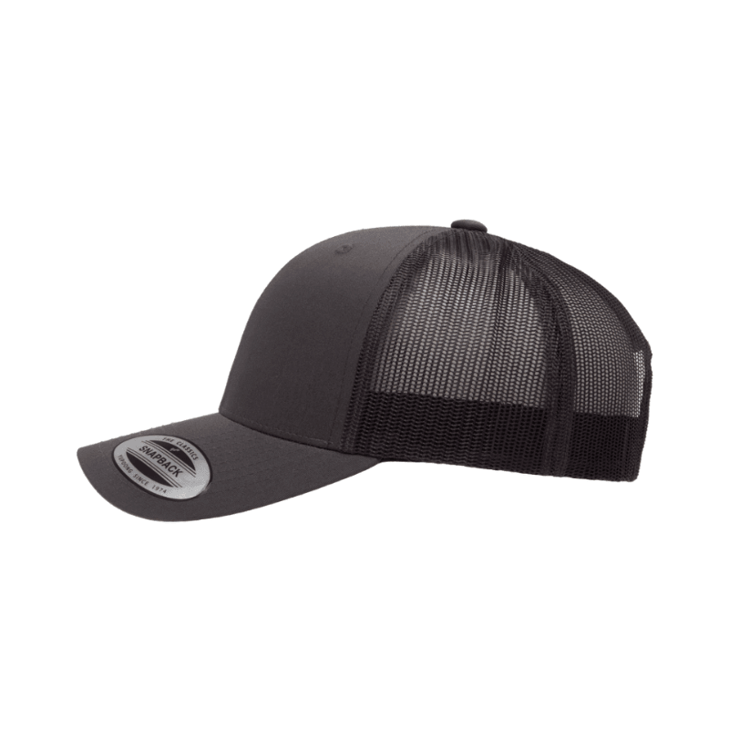 6606-CHAR Retro Trucker Charcoal Cap Adjustable Fit