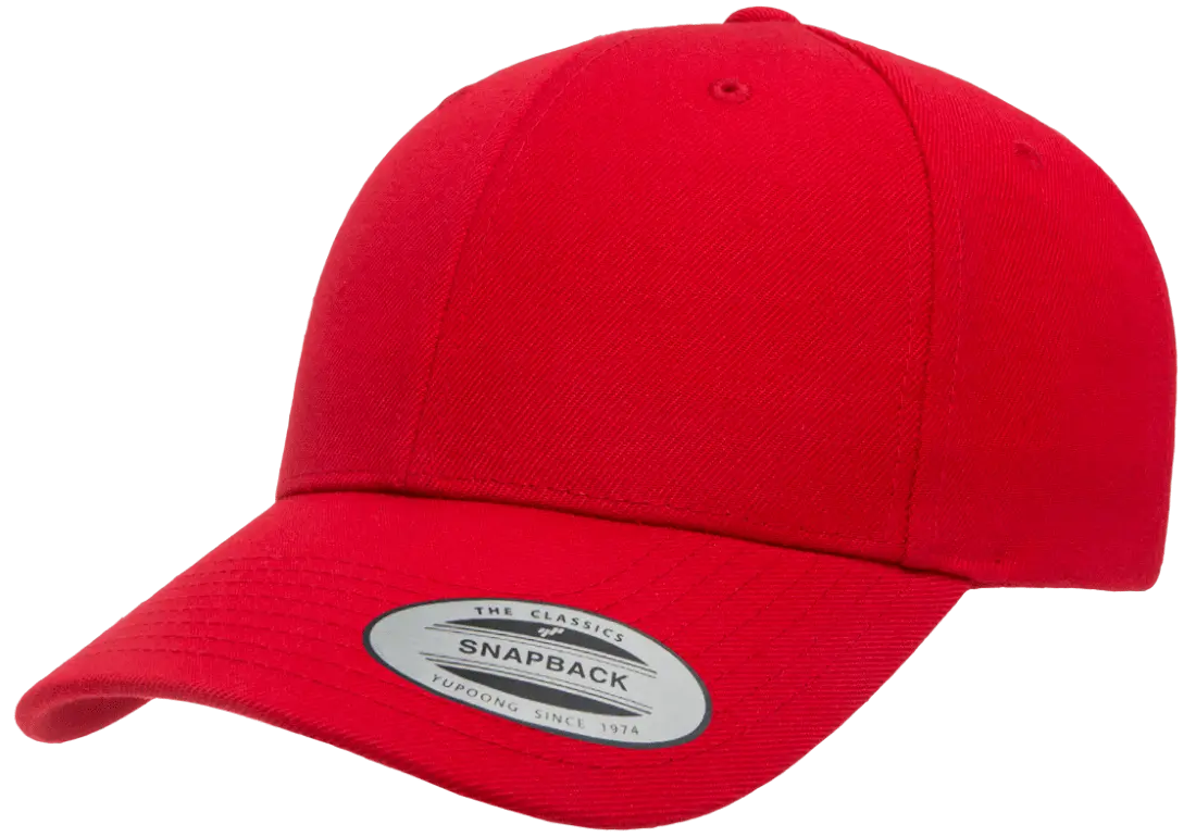 6389X-RD X-Cap Red Retro Cotton Blend Snapback Adjustable Fit
