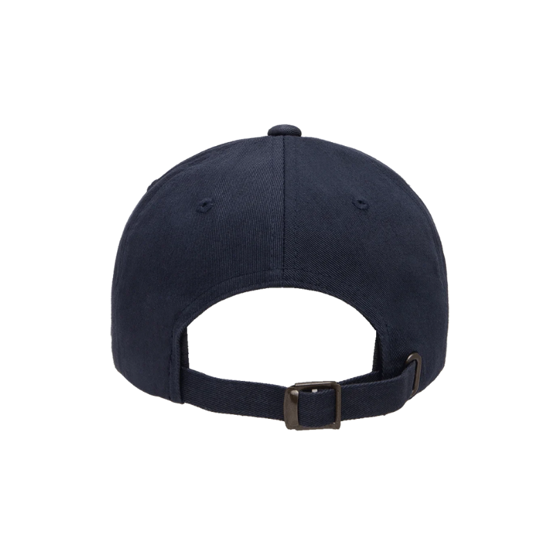6389-BB-NVY - Navy Retro Unstructured with Brass Buckle Strap Adjustable Fit