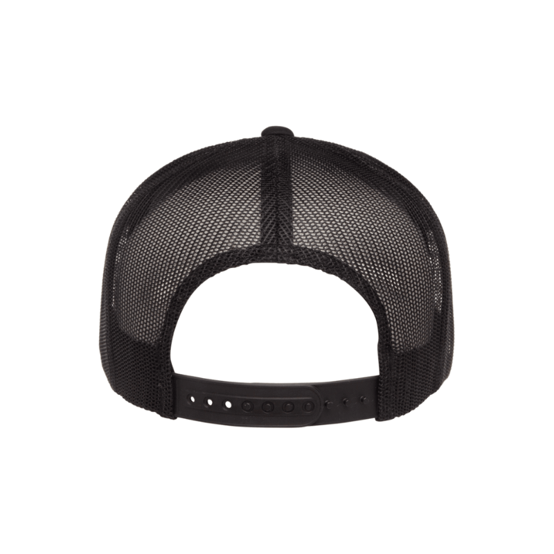 6006-BLK Classic Trucker Black Cap Adjustable Fit