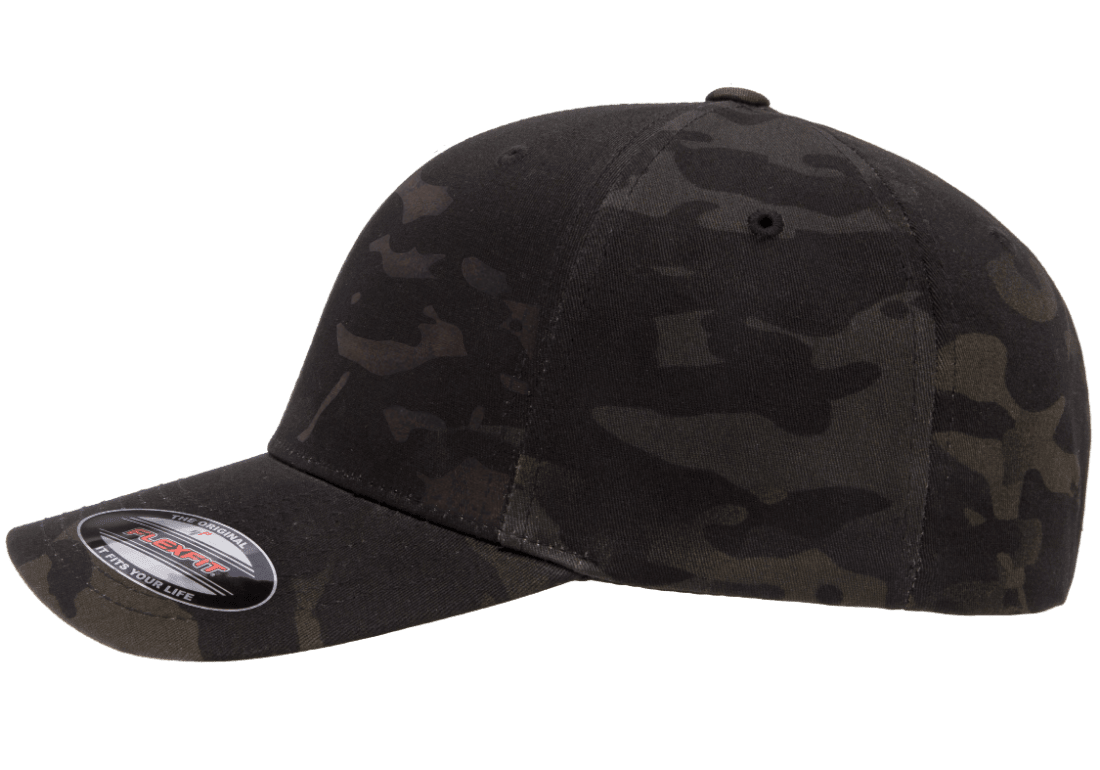6277MC-BLK Baseball Multicam Black Cap Fitted