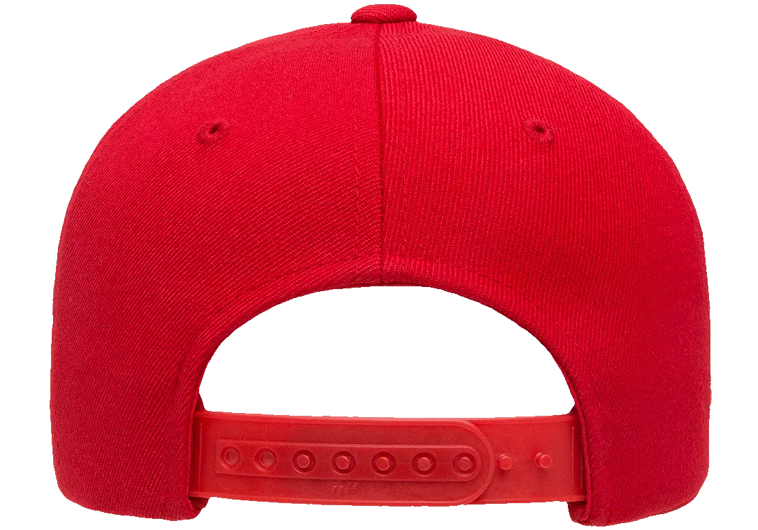 6389X-RD X-Cap Red Retro Cotton Blend Snapback Adjustable Fit