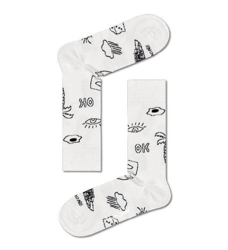 4-Pack Black And White Socks Gift Set