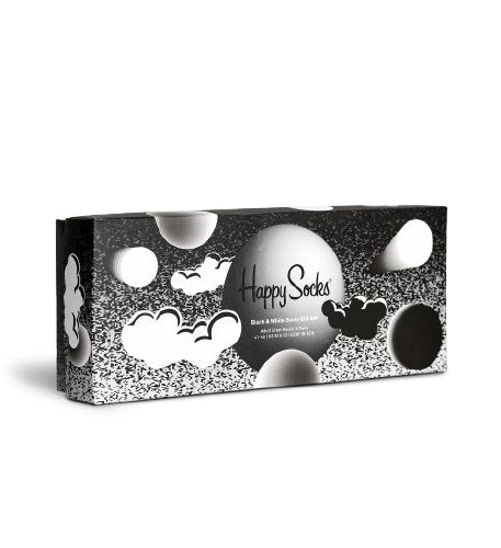 4-Pack Black & White Socks Gift Set Adult Size (41-46)