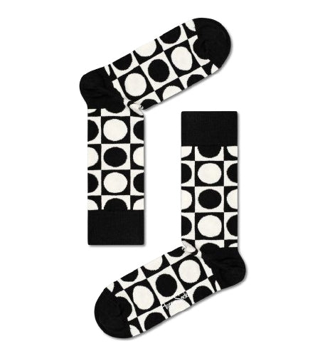 4-Pack Black & White Socks Gift Set Adult Size (41-46)