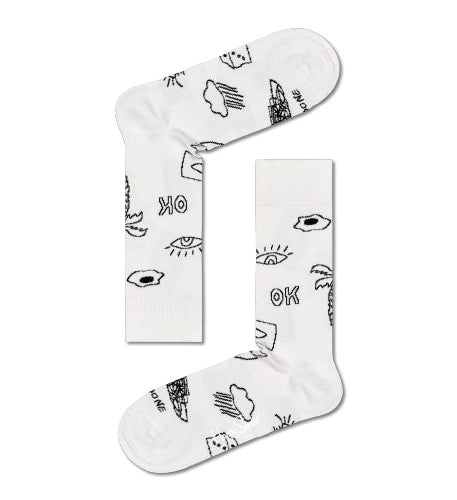 4-Pack Black And White Socks Gift Set