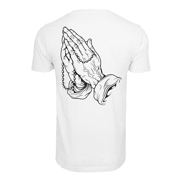 Mister Tee Praying Hands White Tee