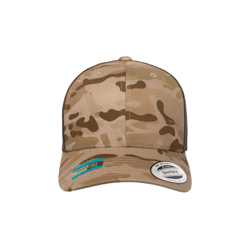 6606MC-ADBR Retro Trucker Multicam Arid Brown Cap Adjustable Fit