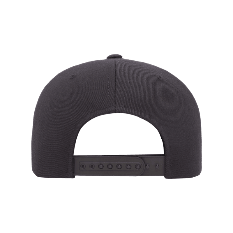 6089M-BLK Classic Snapback Black with Grey Underpeak