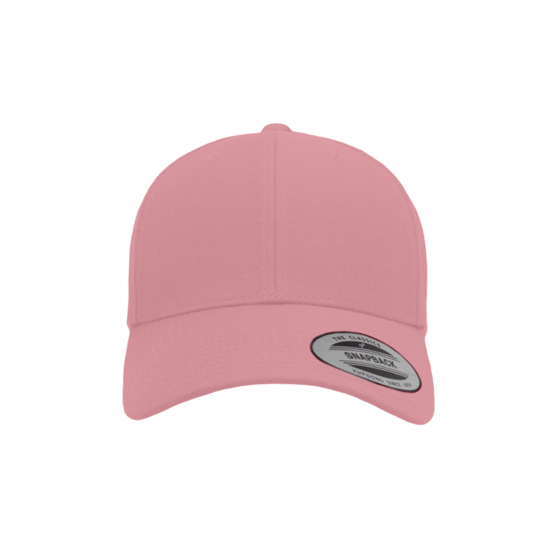 6789C-PNK Curve Peak Snapback Soft Pick Cap