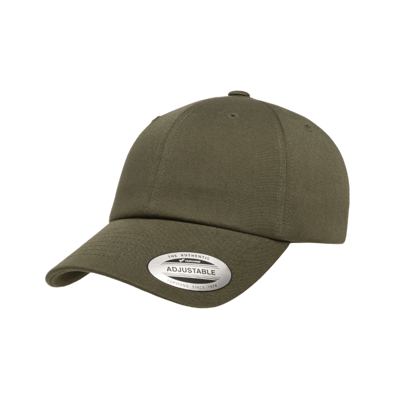 6389-BB-ON - Olive Night Retro Unstructured XCAP with Brass Buckle Strap Adjustable Fit