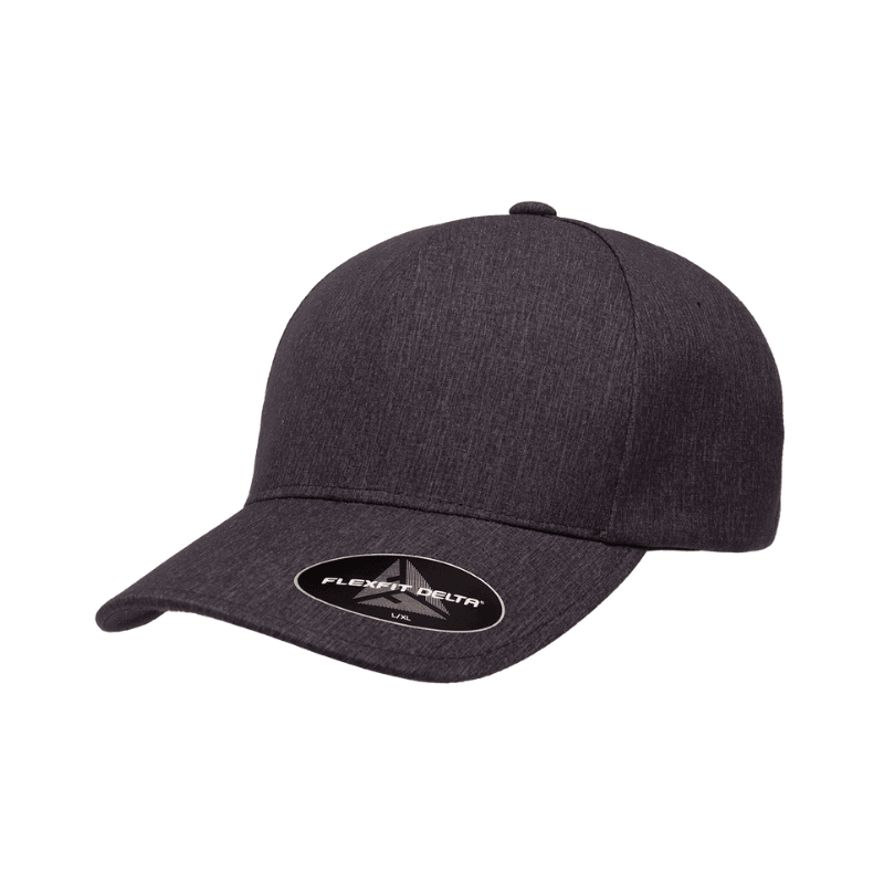 DELTA-CARBON Delta Carbon Charcoal Melange Fitted Cap