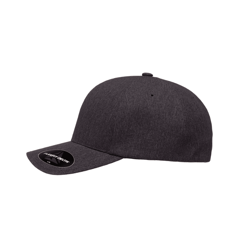 DELTA-CARBON Delta Carbon Charcoal Melange Fitted Cap