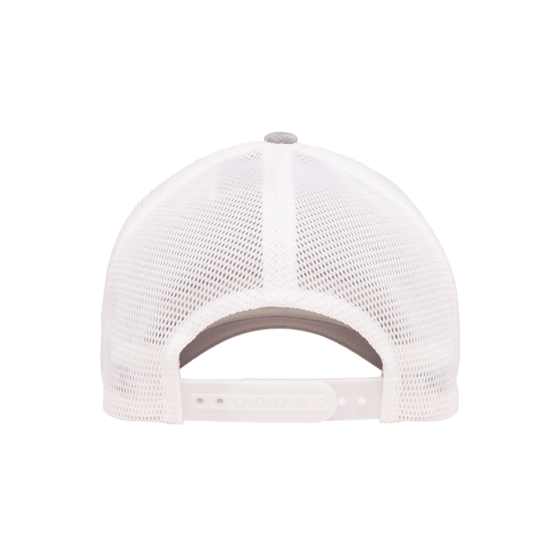 110MT-MELSV/WH 110 Fit Melange Silver & White Cap Mesh Adjustable Fit