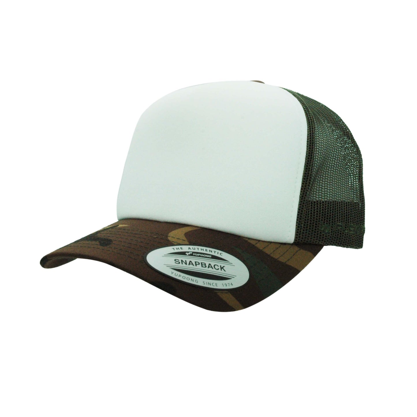 6700-CWC VZ Trucker Camo/ White/ Camo Cap
