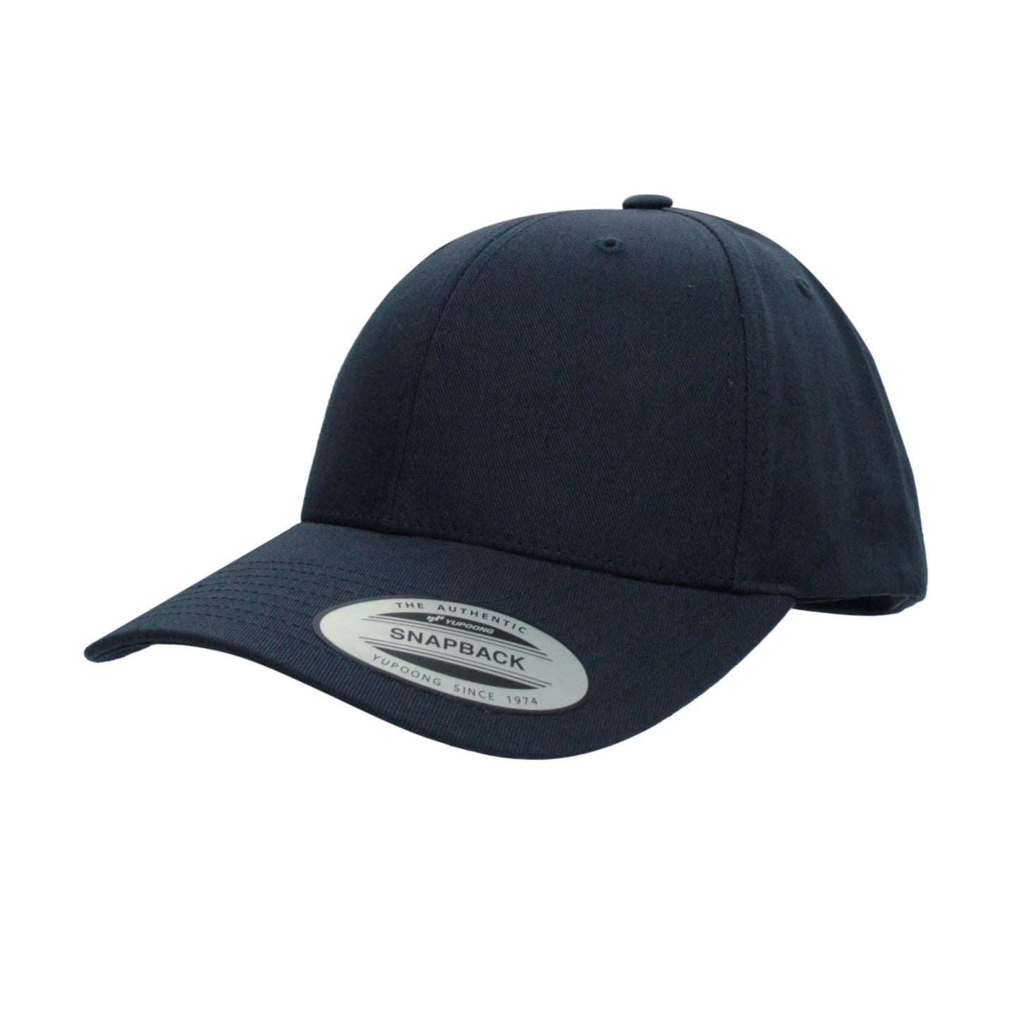 6789C-NVY Curve Peak Snapback Navy Cap Adjustable Fit