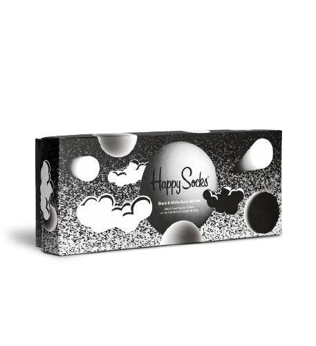4-Pack Black & White Socks Gift Set Adult Size (41-46)