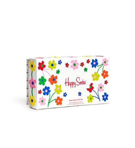 3-Pack Flower Socks Gift Set Adult Size (41-46)