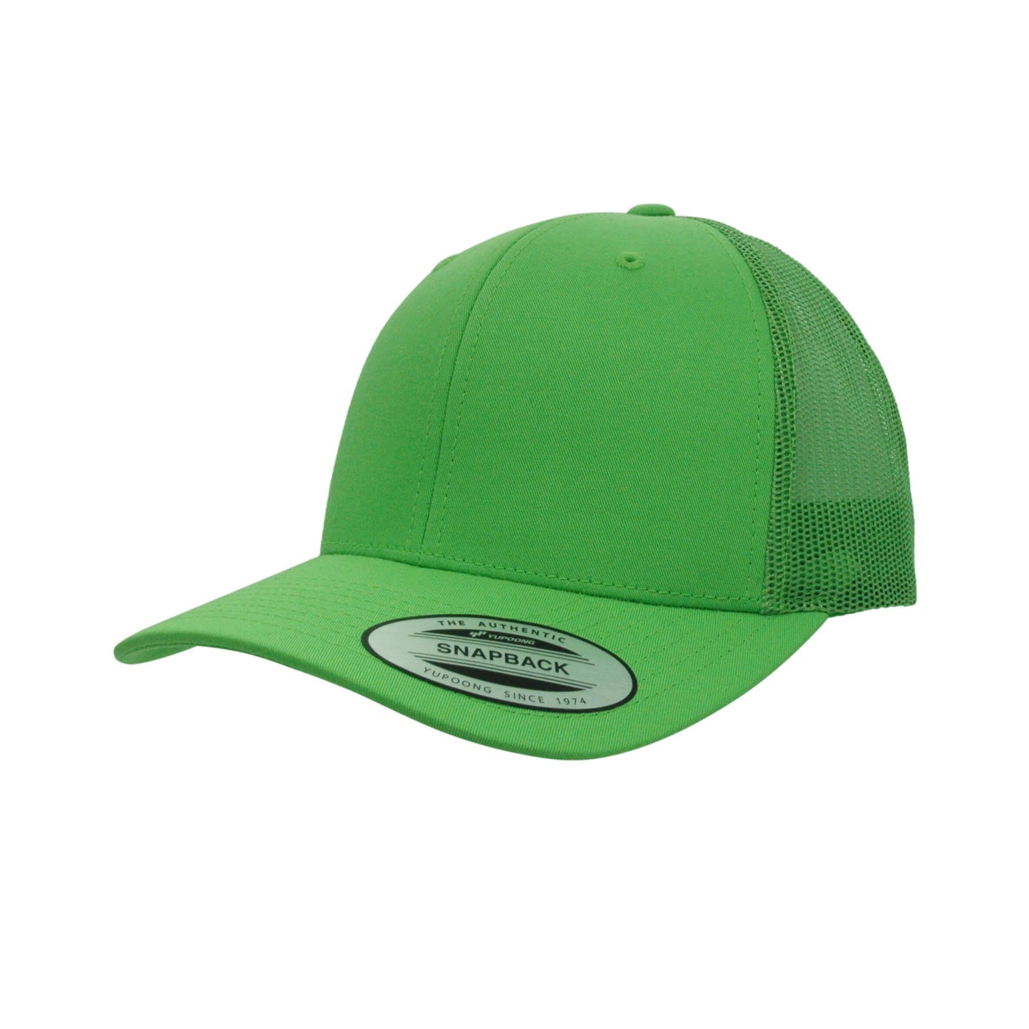 6606-N.YLW Retro Trucker Neon Green/Yellow Cap Adjustable Fit