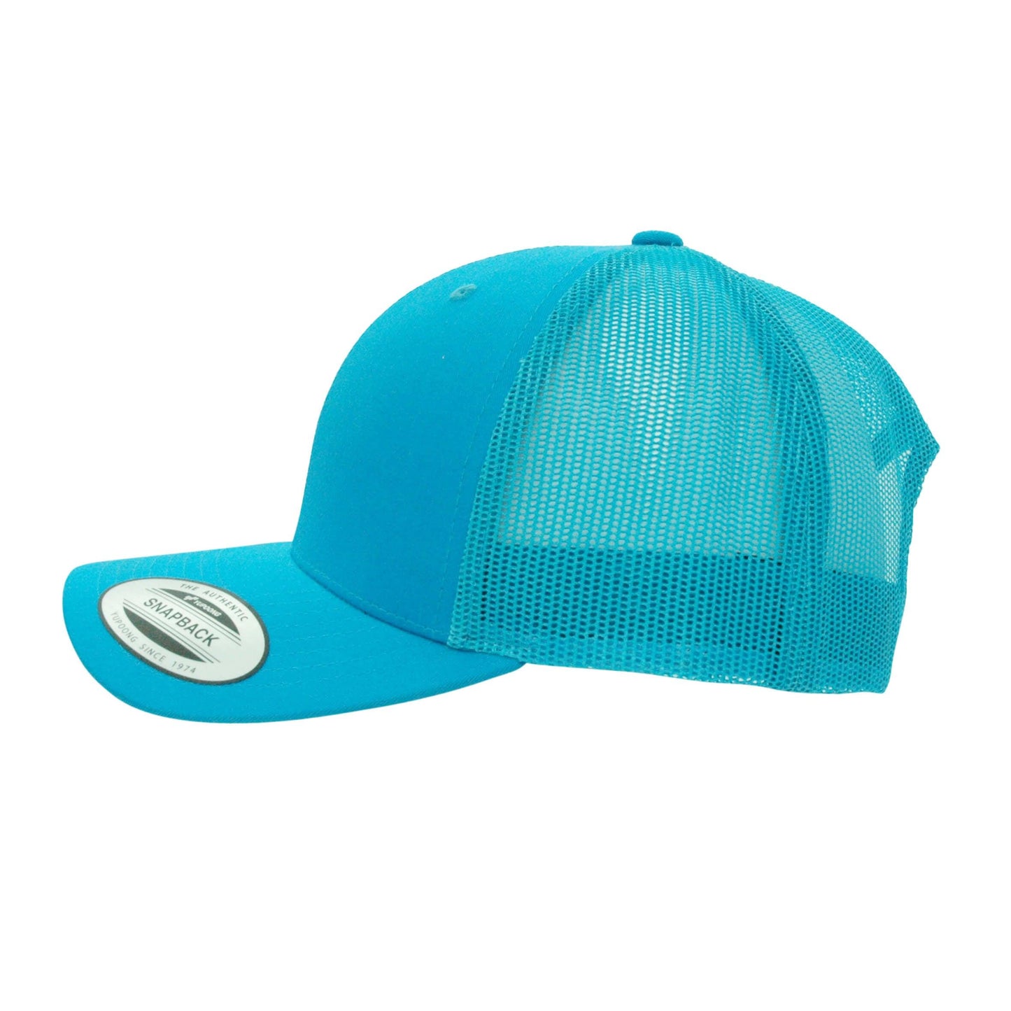 6606-N.BLU Retro Trucker Neon Blue Cap Adjustable Fit