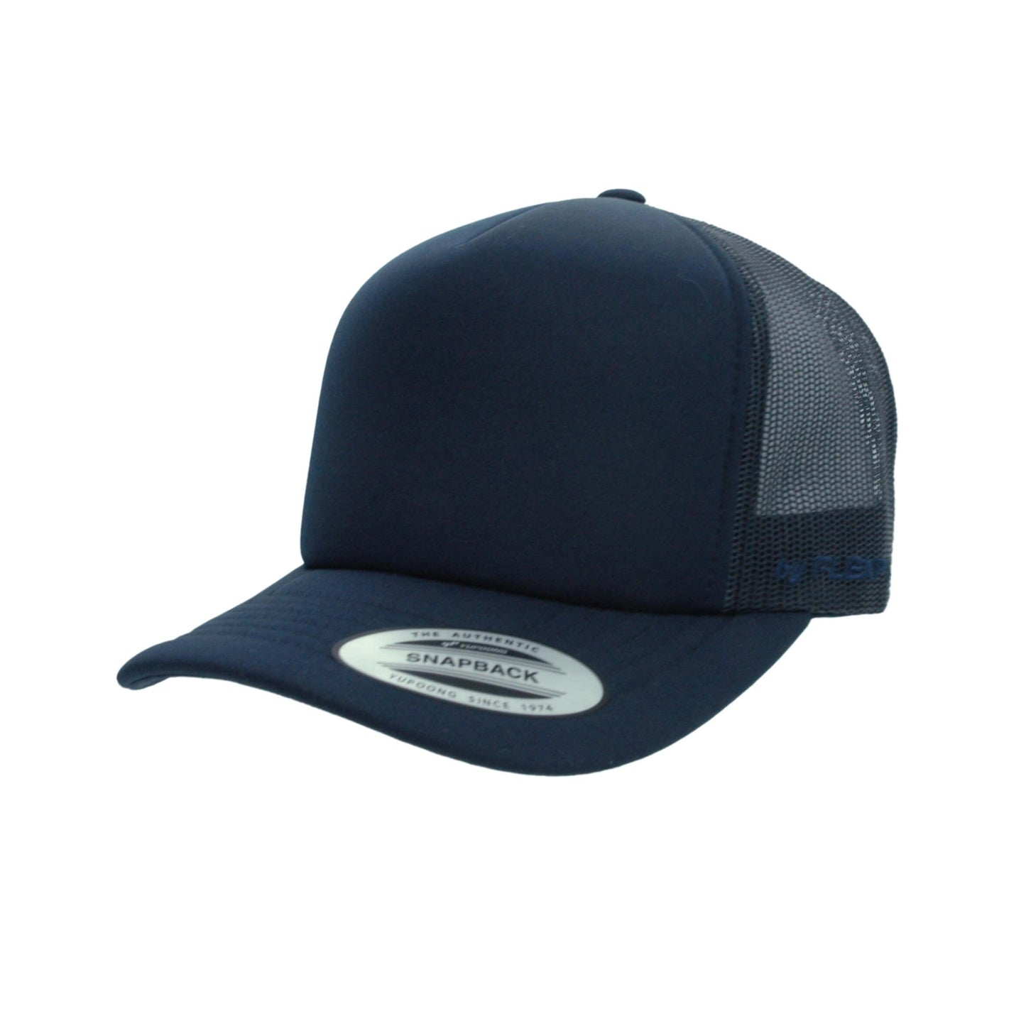 Navy Curve Peak Snapback VZ Trucker Cap