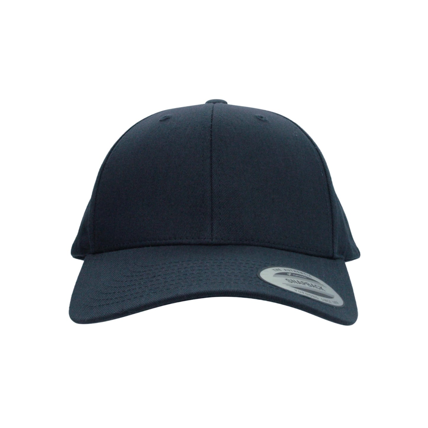 6789C-NVY Curve Peak Snapback Navy Cap Adjustable Fit
